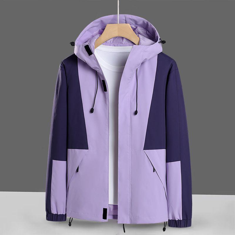 Giacca da alpinismo per coppie all'aperto, con cappuccio staccabile, antivento e impermeabile, per adolescenti_voghion.com