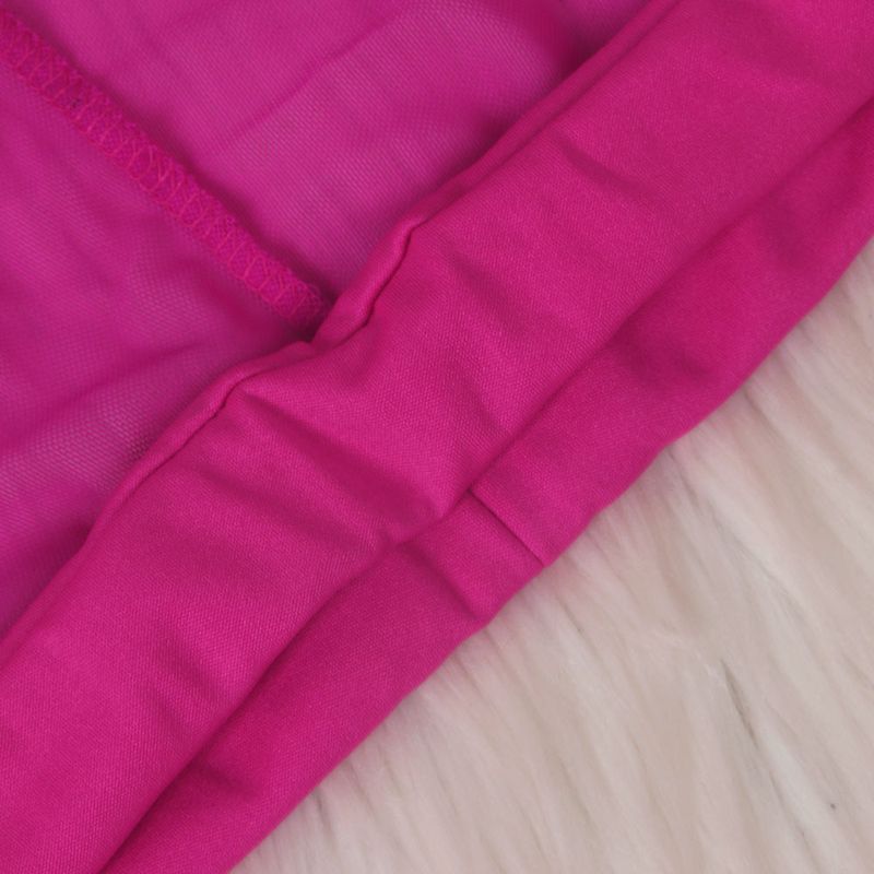 Vêtements pour femmes, maillot de bain de couleur unie, ensemble deux pièces en gaze en maille_voghion.com