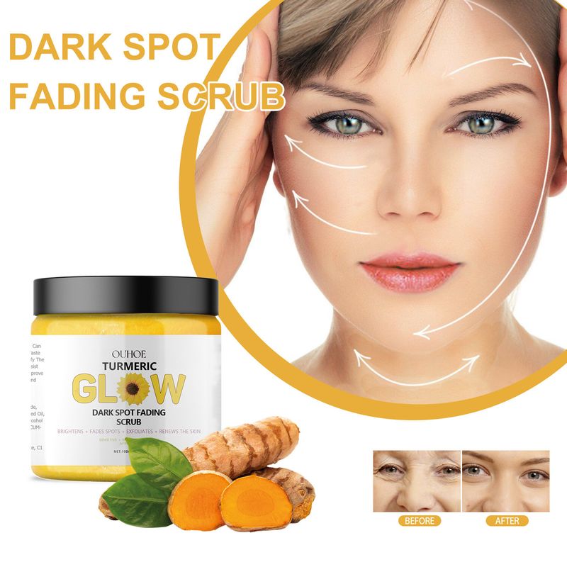 OUHOE Turmeric Skincare Refreshing, Cleaning, Moisturizing, and Firming Care Set_voghion.com