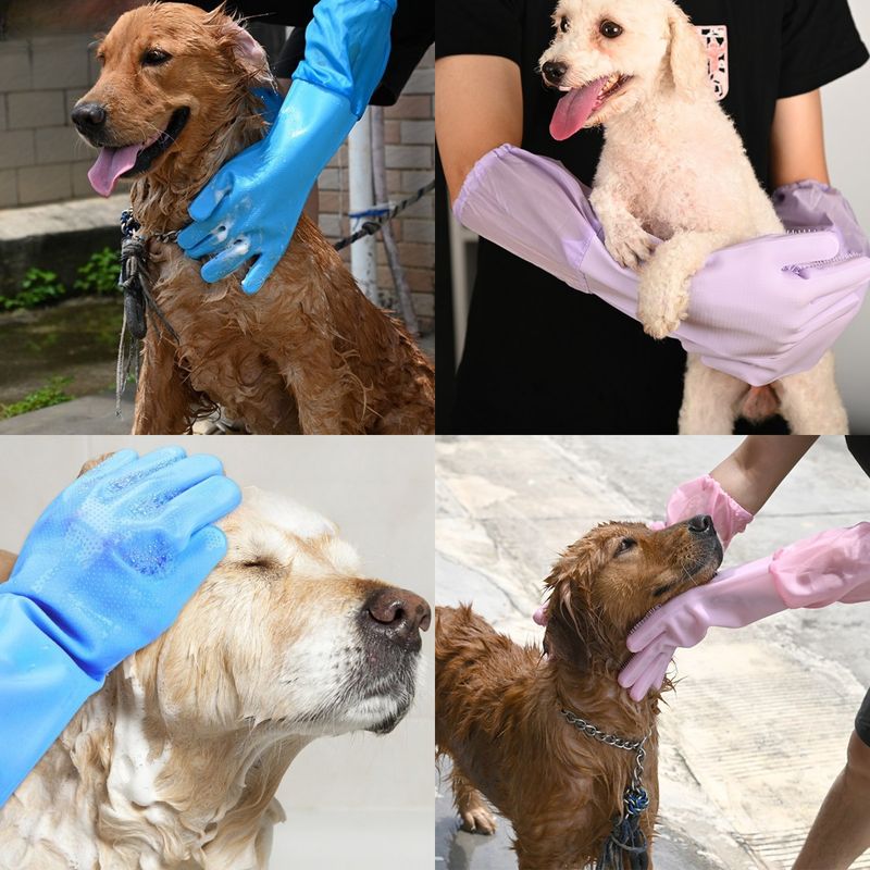 Guanti in silicone per animali da bagno di PawParty Store_voghion.com