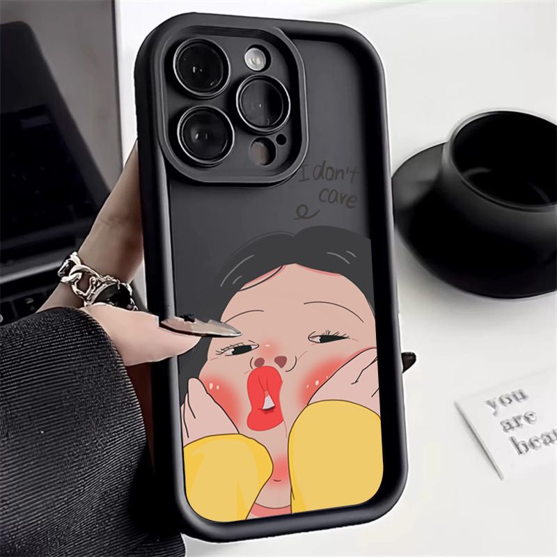 Grappig stel meisjes jongen siliconen telefoonhoesje voor Samsung Galaxy S25 S24 S23 S22 Ultra Plus S21 FE A14 A34 A54 A13 A53 A32 A52 5G Cover_voghion.com