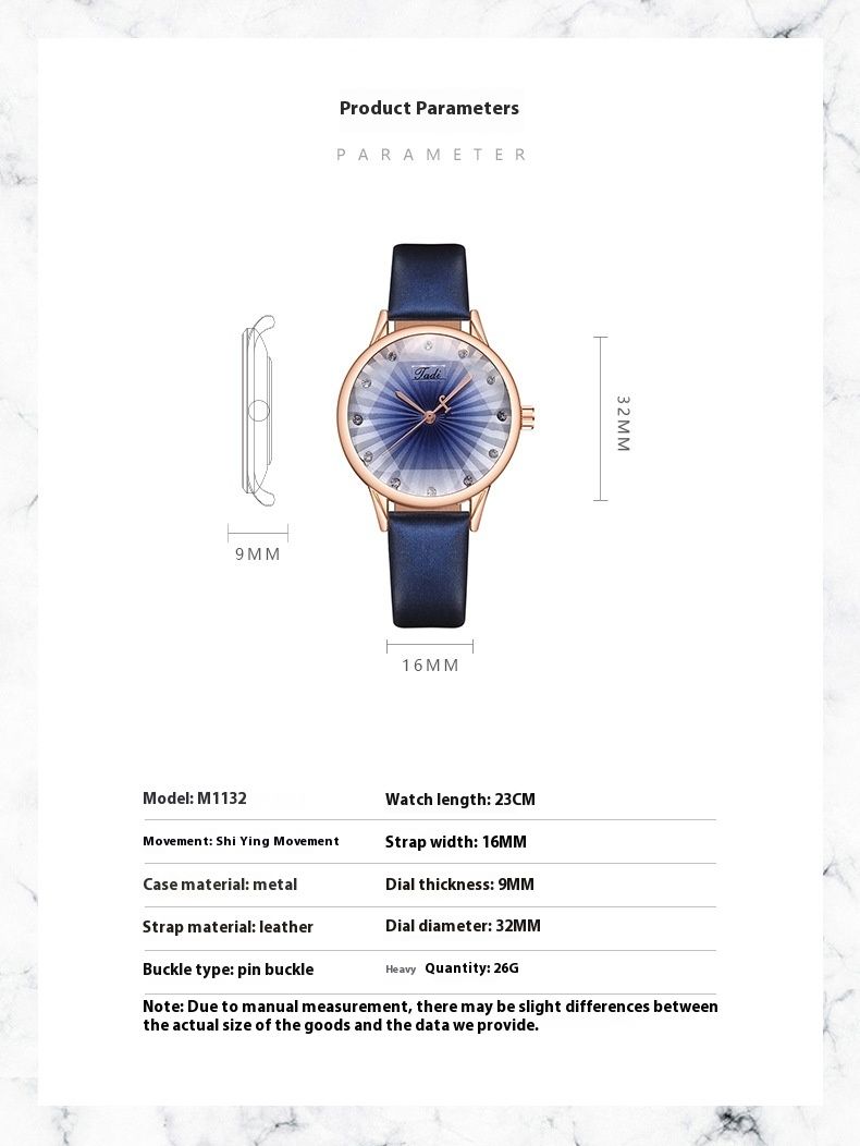 Mode Diamant Spiegel Quarz Haut Strap Damenuhr_voghion.com