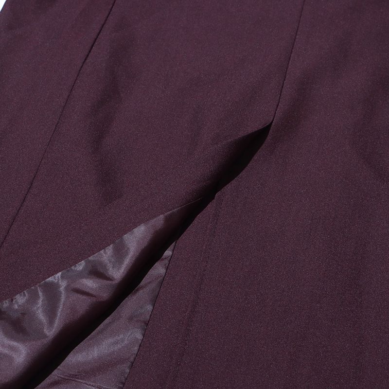 Women’s Elegant Long Trench Coat – French-Inspired Double-Breasted Coat With Notched Lapel (Angora Red/Black, S-XL, Wrinkle-Resistant)_voghion.com