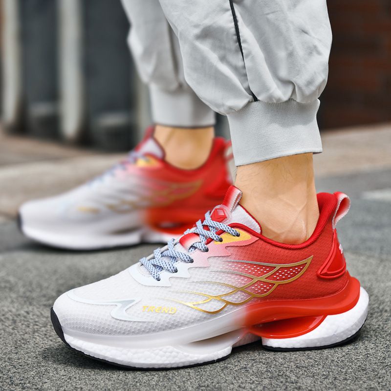 Scarpe da corsa da uomo estive 2025 di qualità imbattibile, traspiranti, con suola spessa, ammortizzate e con bottoni rotanti, per uomo_voghion.com