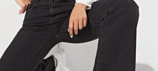 Women's Clothing Black Jeans For Women New Hot Selling Casual Street Straight Trousers High Waist Washed Jeans_voghion.com