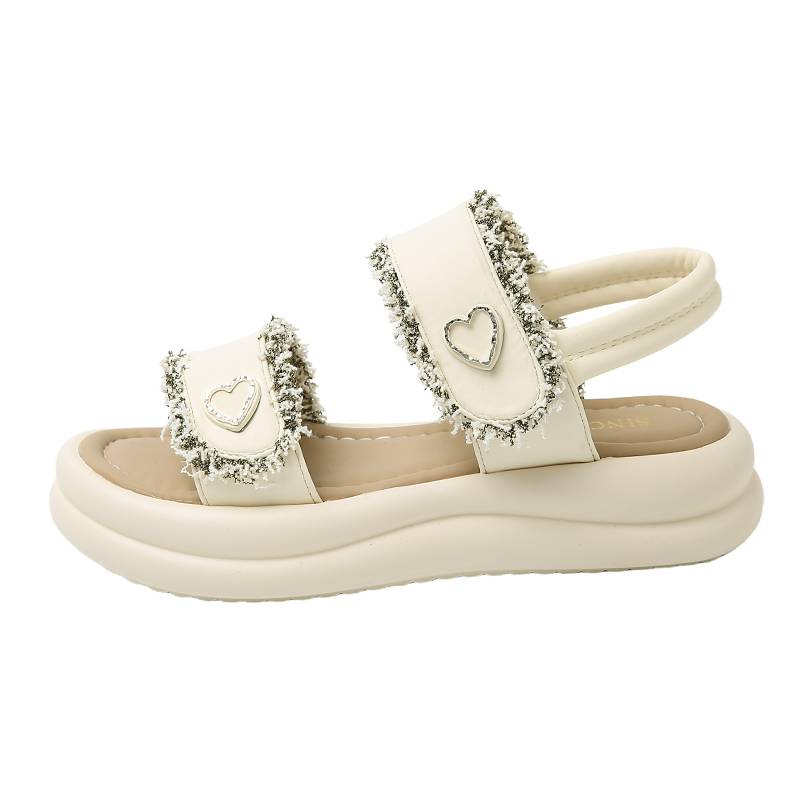 "Library Ghost - Whisper-Quiet Leather Page-Turner Sandals"(For Bookish Quiet Luxury Appeal)_voghion.com