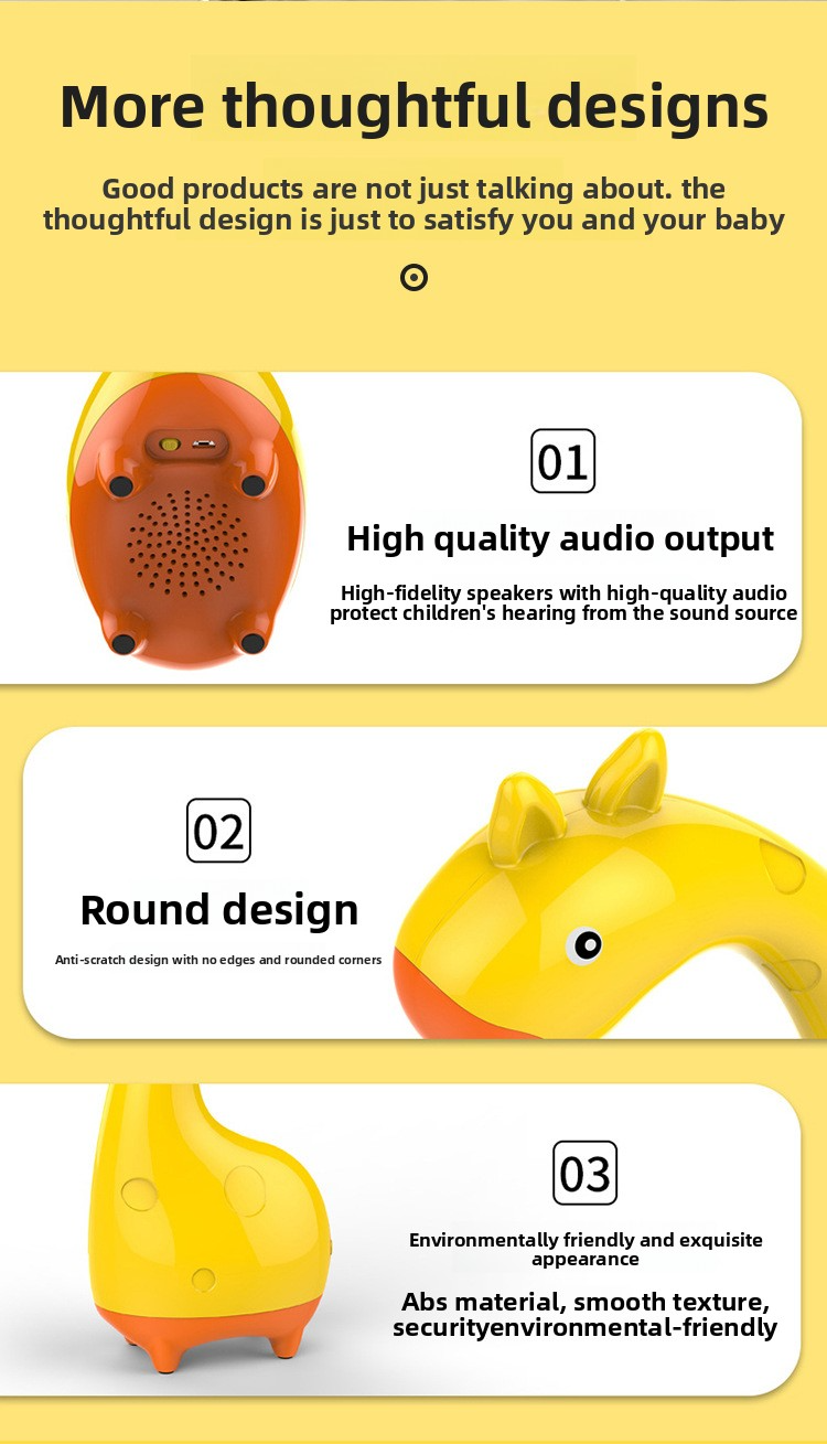 Smart Learning Robot For Kids – Interactive Storytelling, Reading Companion & Early Education Assistant With USB Charging_voghion.com