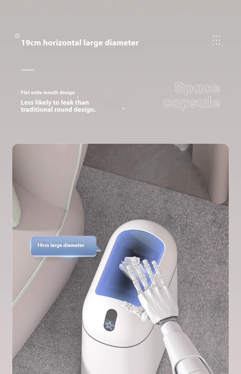 Elegant Foot Pedal Trash Can, 9L Slim Tall Bin For Home & Office, Touch-Free Waste Basket With Lid, Modern White/Grey Color Options_voghion.com