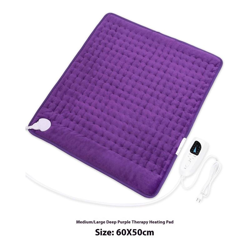 6-Speed Adjustable Heating Pad – Fast-Warming Electric Blanket For Back Pain Relief, Muscle Relaxation & Comfort (Soft Polyester, 4-Timer)_voghion.com