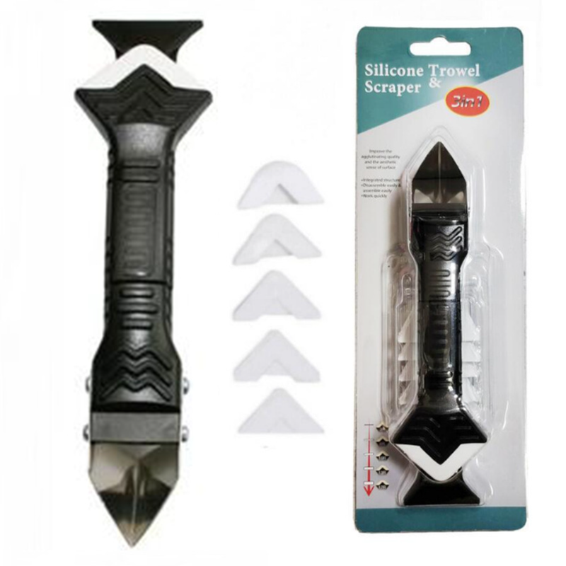 Professional Multi-Purpose Scraper Kit For Caulk Removal, Edge Trimming & Surface Cleaning – Includes Blade & Rubber Nozzles_voghion.com