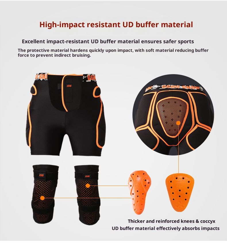 Ski- und Snowboard-Schutzausrüstungsset – Hüft- und Knieschoner für Erwachsene (S/M, L/XL, 3 Farben)_voghion.com