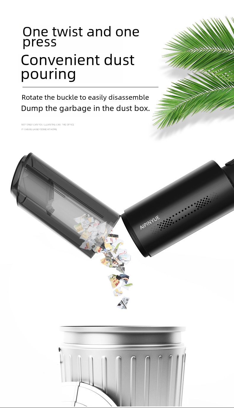 Car Wireless Vacuum Cleaner Car Handheld Portable Vacuum Appliance High Power Mini Small Car Home Dual Use_voghion.com