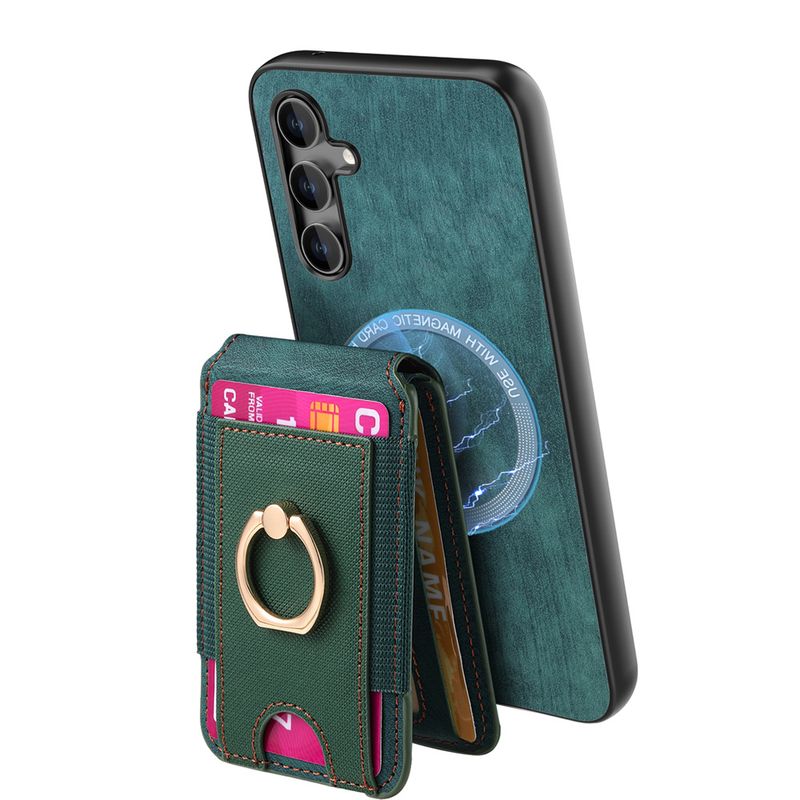 Custodia in pelle con slot per carte di credito e portafoglio magnetico staccabile per Samsung S23 S21 FE S25 S24 S22 Ultra Plus A16 A06 A36 A56 A55 A35_voghion.com
