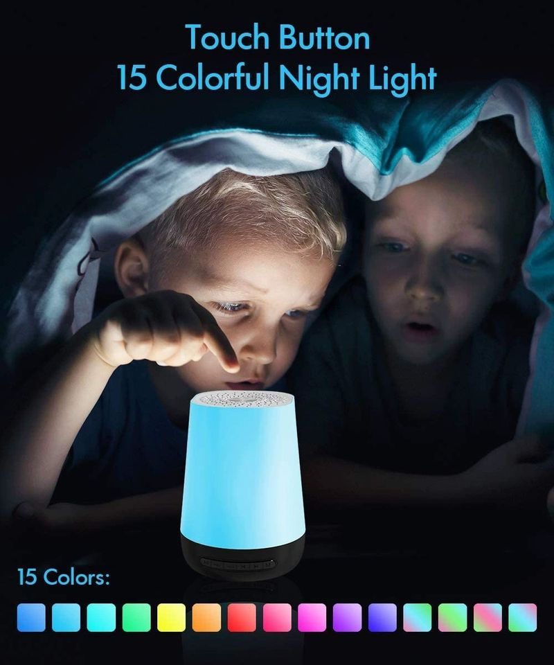 Máquina de ruido blanco para bebés, instrumento relajante para dormir, reproductor de música, luz nocturna, ayuda para dormir, instrumento de ruido blanco para dormir._voghion.com
