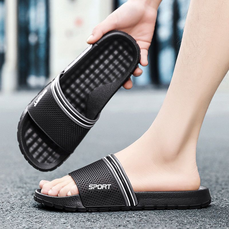 Una parola per uomo in estate, per interni ed esterni, antiscivolo per la doccia, comode per l'esterno, pantofole casual e alla moda_voghion.com