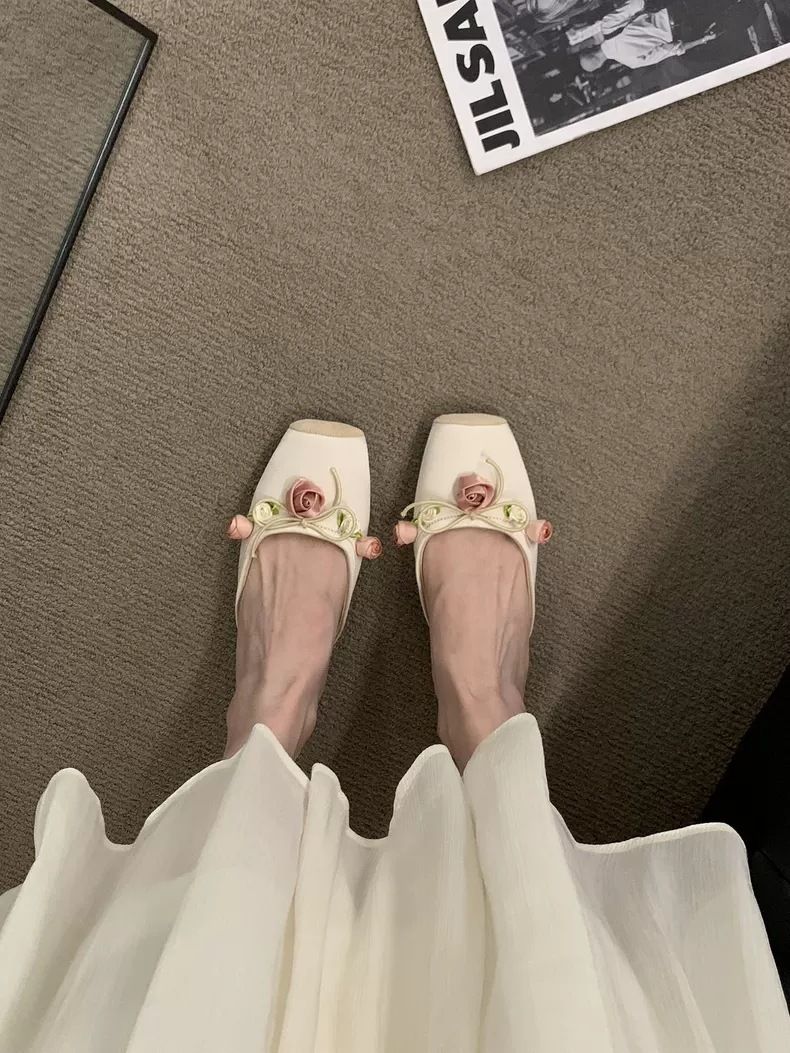 Women's Slippers 2025 Spring New Flat Closed Toe Single Shoes Outdoor Pink Mule Shoes Wearable Comfortable Fashionable Exquisite Versatile_voghion.com