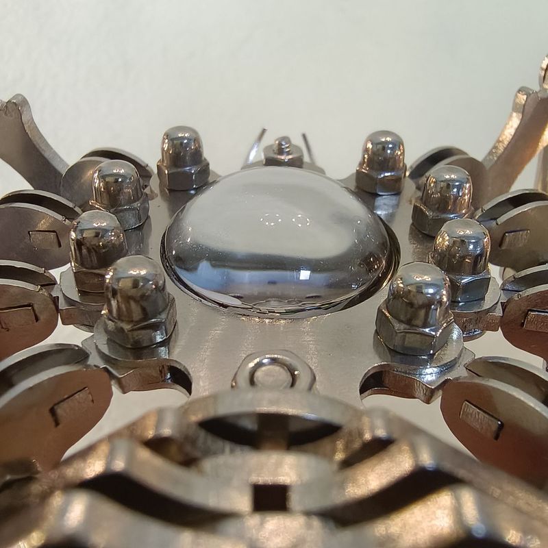 Modello di insetto meccanico statico in acciaio inossidabile, artigianato fai da te, giocattolo da assemblare, ornamento punk finito_voghion.com