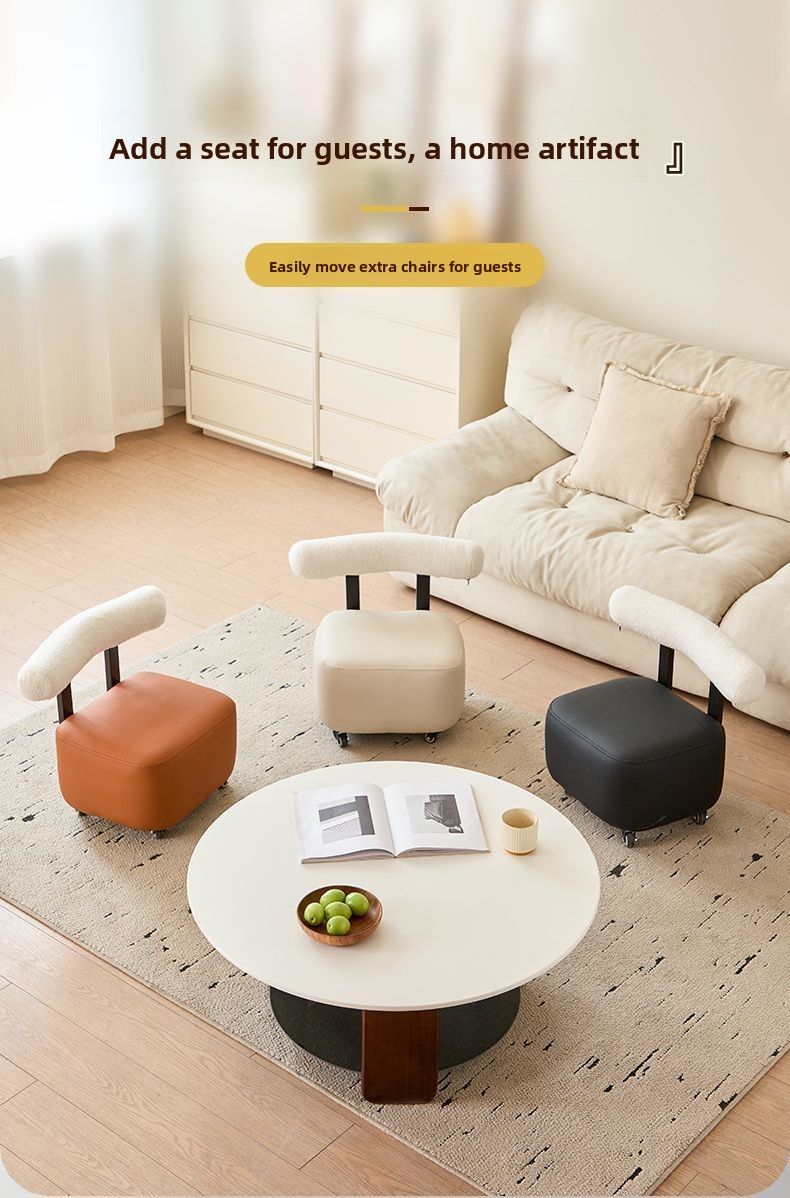 Yoyo Shoe Changing Living Room Creative Sma With Backrest Soid Wood Sofa Home Light Luxury Muti-use Movabe Low_voghion.com