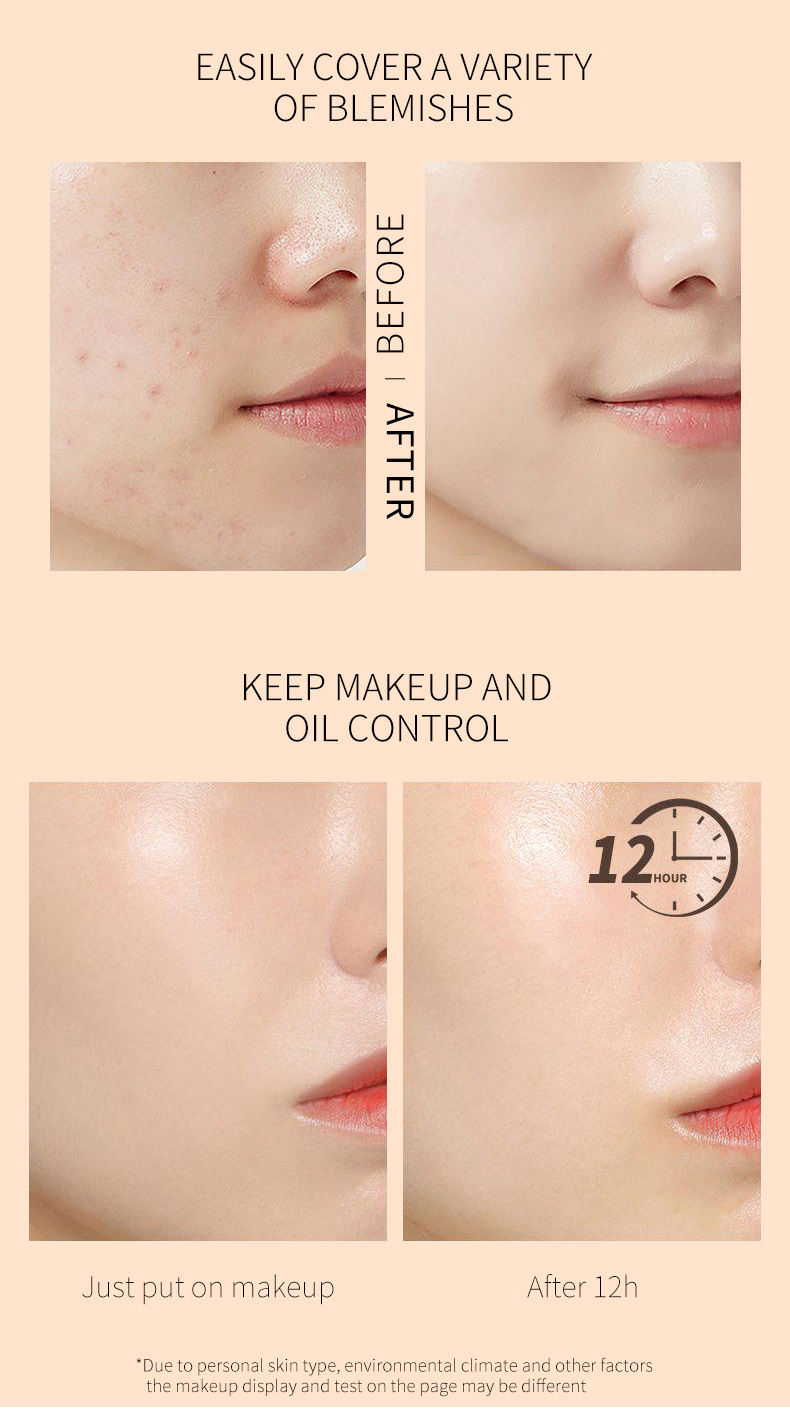 QIC Qini Color Baby Bottle Concealer Flüssigfoundation Feuchtigkeitsspendend, Klar, Wasserfest, Natürlich aufhellende Haut BB_voghion.com