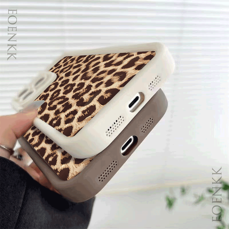 Custodia per telefono in silicone con stampa leopardata per iPhone 15 14 13 12 11 16 Pro Max XS X XR 14 15 Plus, antiurto, morbida, con paraurti_voghion.com