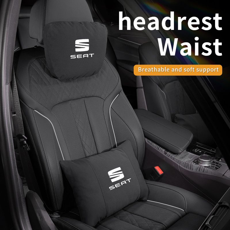 For FR Leon Ibiza Alhambra Arona Arosa Ateca Cordobe Exeo Tarraco Toledo Car Headrest Support Seat Soft Neck Pillow_voghion.com