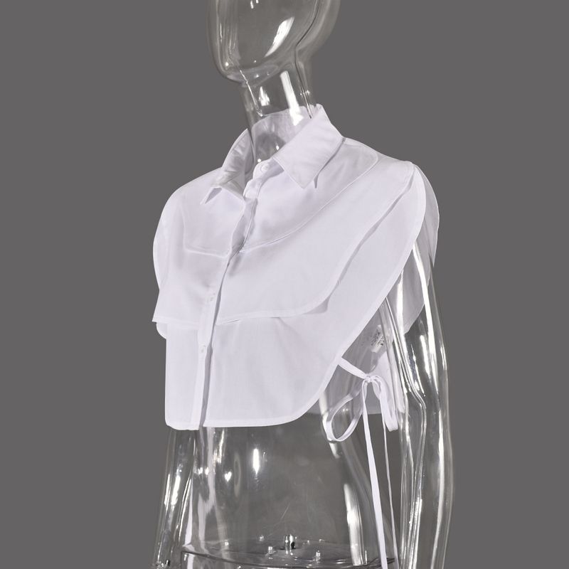 Camicia da donna con lacci senza maniche e cuciture a vista sull'ombelico_voghion.com