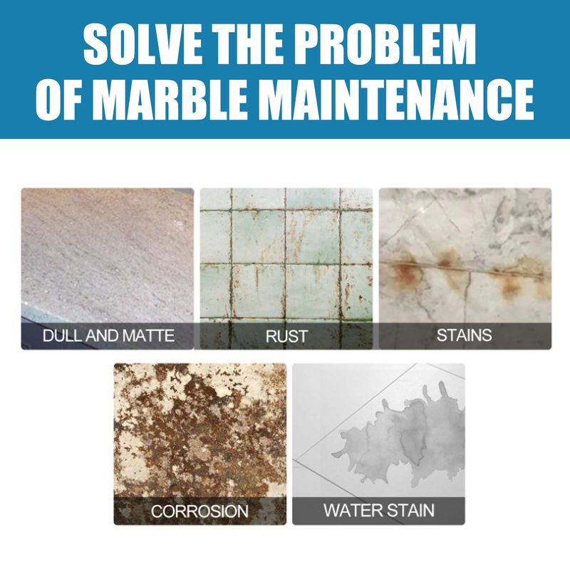 Stone countertop crystal plating agent, kitchen quartz tile scratch repair cleaning stains brightener_voghion.com