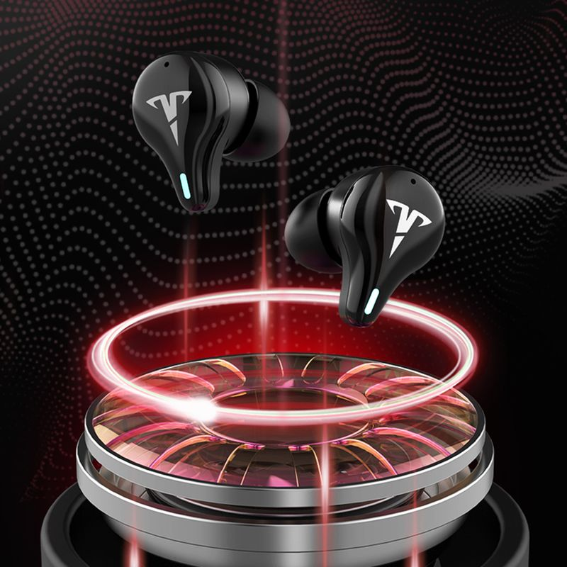 TWS Bluetooth-kompatibel V 5,1 8D Stereo Niedrige Latenz Kopfhörer Drahtlose Headsets Musik Ohrhörer mit Mikrofon für Gaming_voghion.com