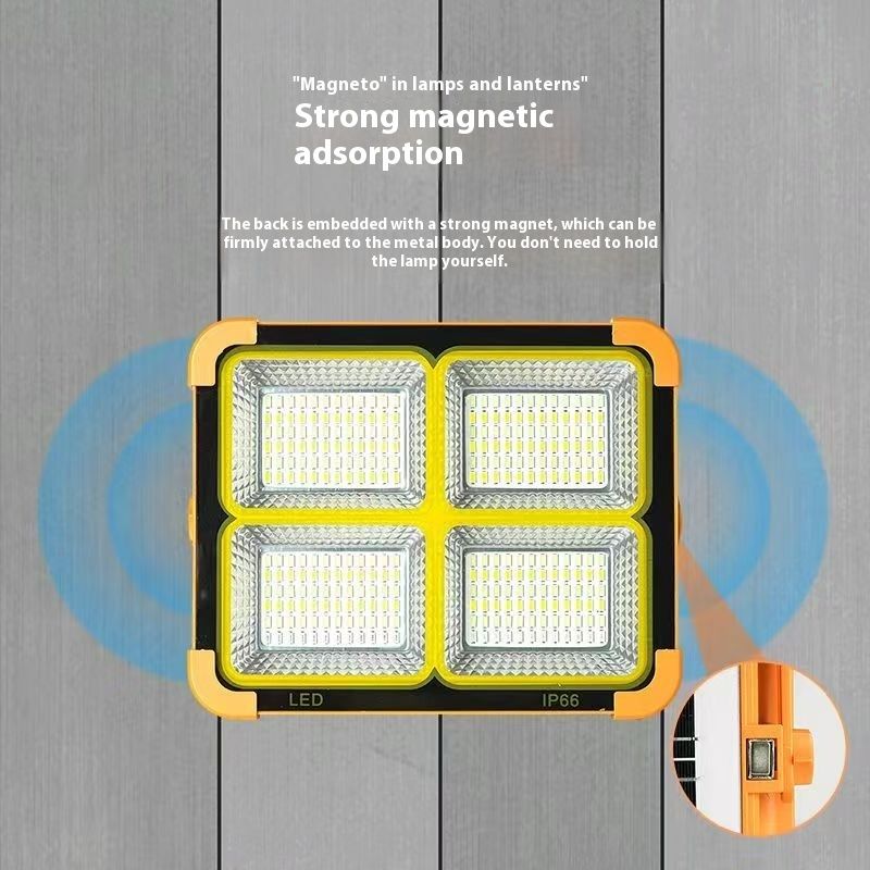 Lampada di emergenza per interruzione di corrente a energia solare, portatile, ricaricabile, portatile, per campeggio all'aperto_voghion.com