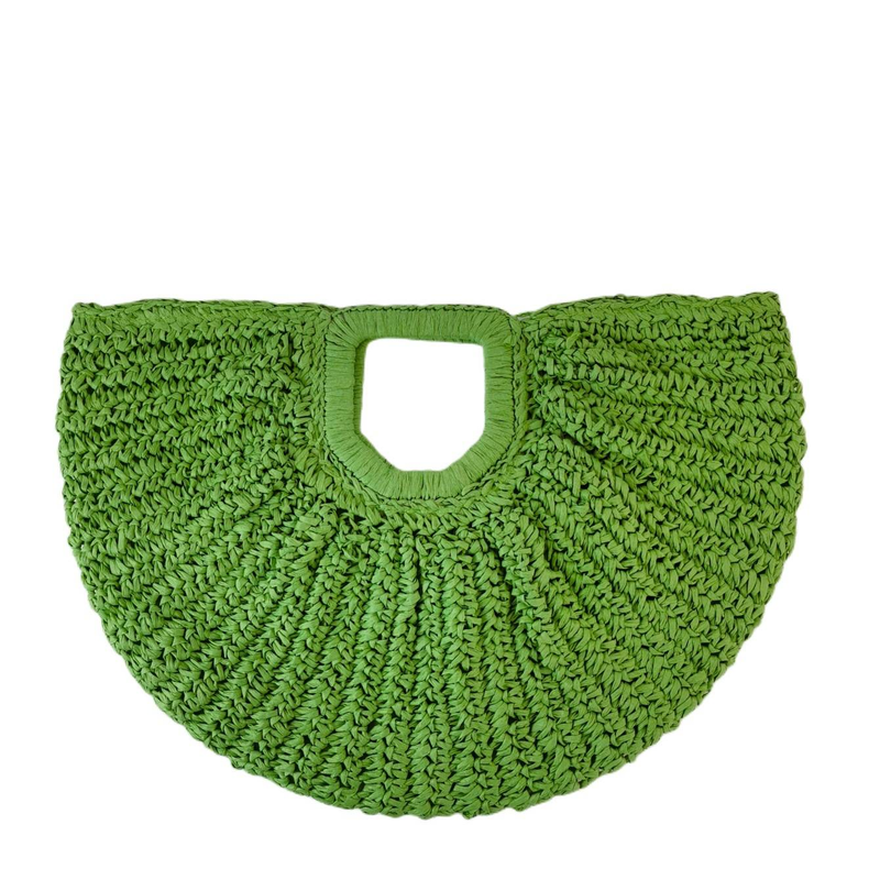 Grande borsa a mano in paglia intrecciata fatta a mano per mare, vacanze, tempo libero, festa, moda di strada_voghion.com