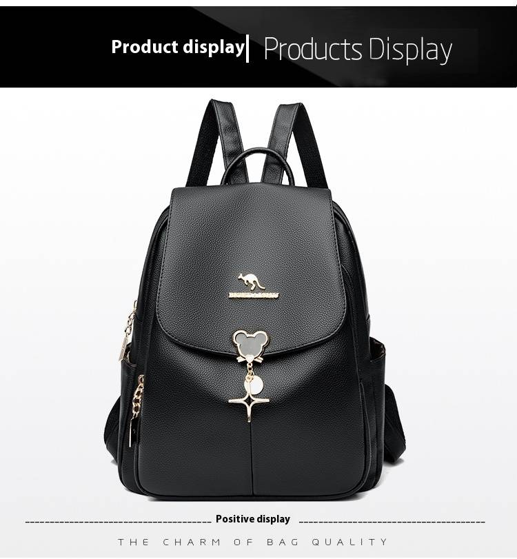 Bolsa canguru 2024 nova moda casual versátil simples e moderna mochila de cor sólida_voghion.com