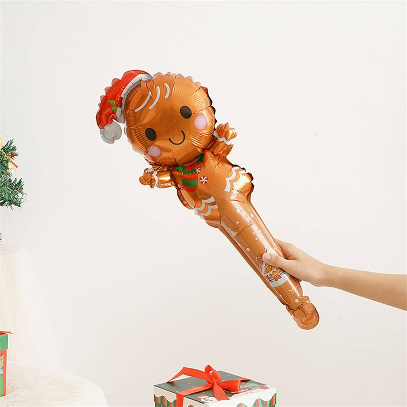 2set(5pcs/set) Christmas Foil Balloons Santa Claus Candy Gingerbread Man Christmas Balloons for Merry Christmas Decorations_voghion.com