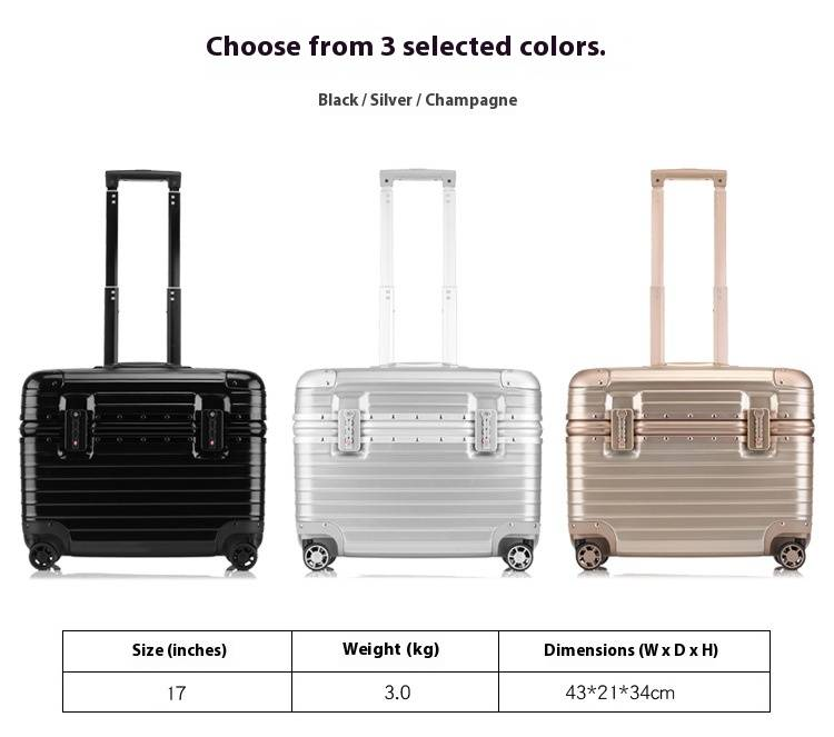 Durable Aluminum Frame Carry-On Luggage With TSA Lock - Lightweight ABS+PC Suitcase For Travel, Business & Photography (Sizes 18"-20", Colors )_voghion.com