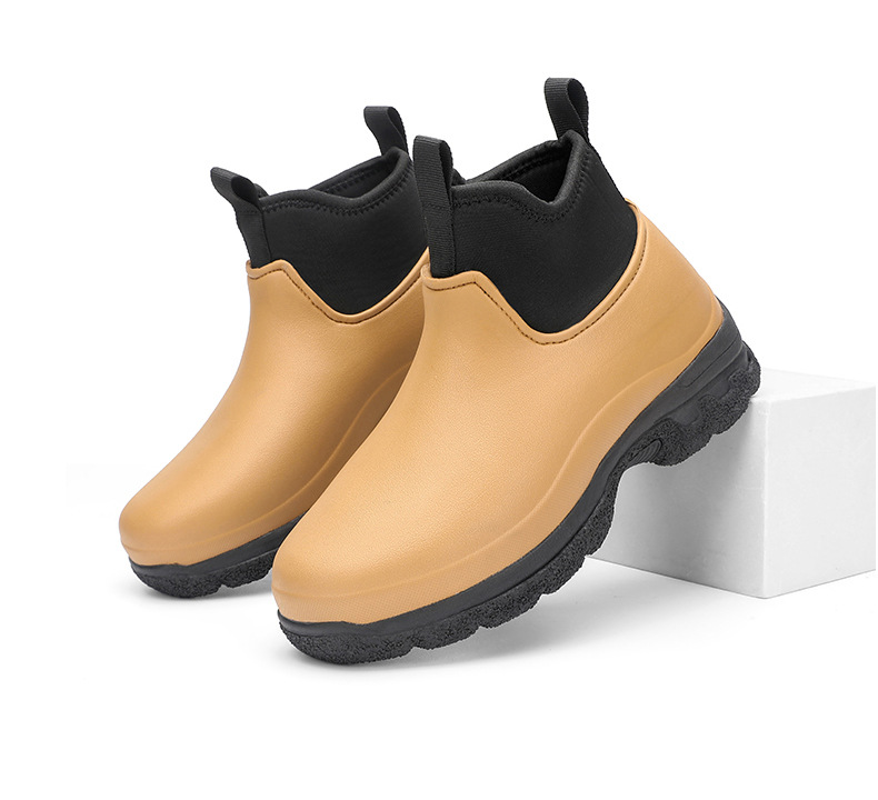 Nuove scarpe antinfortunistiche di media altezza, scarpe protettive, scarpe antiscivolo, scarpe da cuoco con puntale in acciaio._voghion.com
