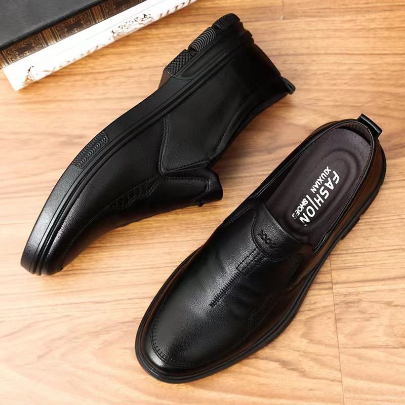 Autumn Men's Casual, Comfortable, Breathable And Tight-fitting British Solid Color Men's Shoes For Business_voghion.com