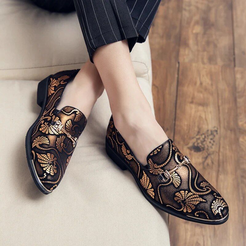 British Work Lazy Leather Casual Disco Hairdressers, Fashionable Men's Shoes, Wedding Shoes_voghion.com