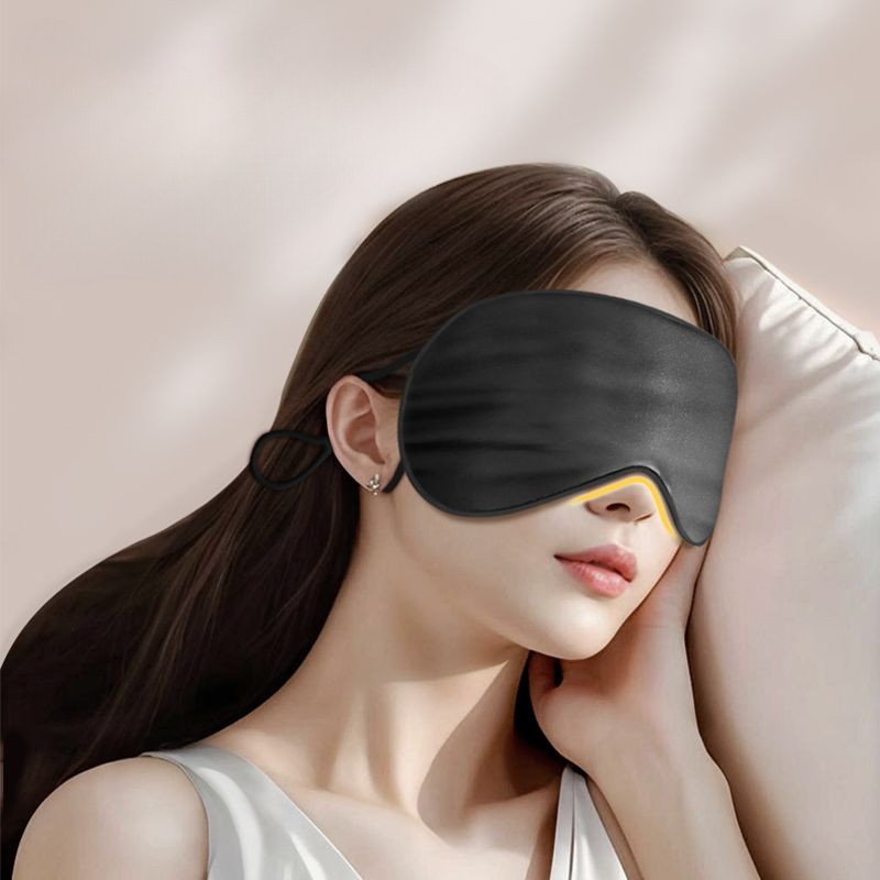 YiGou Hanging Ear Light Blocking Mulberry Silk Soft Breathable Eye Protection Mask For Men And Women Nap Sleep_voghion.com