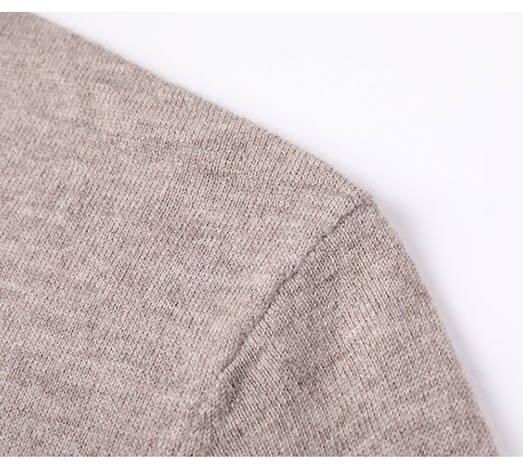 Maglione di lana per uomo autunno e inverno, abbigliamento maschile di mezza età, maglione di base lavorato a maglia multicolore, maglione a collo alto con interno in lana_voghion.com