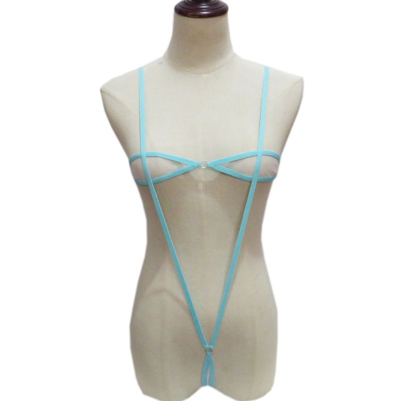 Costume de baie mini pentru femei, costume de baie sexy, transparente, cu trei puncte, tip bikini, model plasă_voghion.com