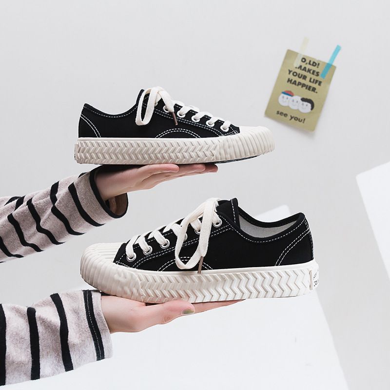 Spring New High Top Canvas Female Student Cookies, 1970 S Trendy Board Shoes, Internet Famous Sneakers_voghion.com