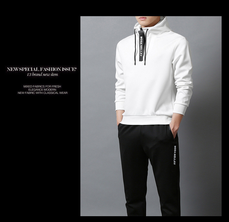 Ensemble de sport à manches longues pour homme et femme, survêtement surdimensionné, version coréenne, pull décontracté, couple_voghion.com