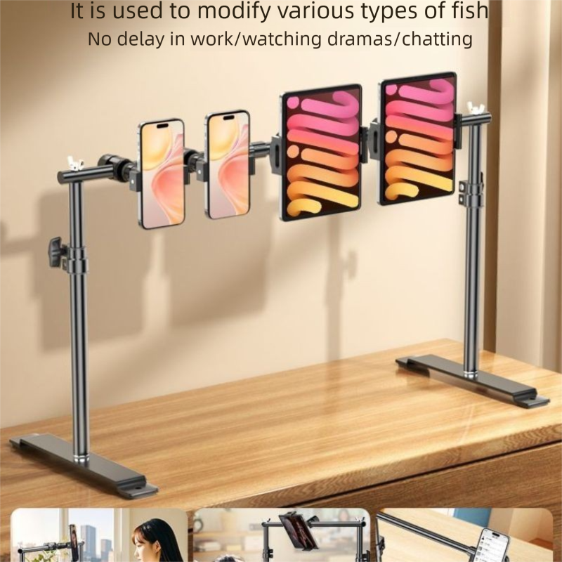 【Multi-position】Nouveau support de téléphone pour tablette paresseux de lit, support de chevet pour iPad, allongé pour regarder un drame_voghion.com