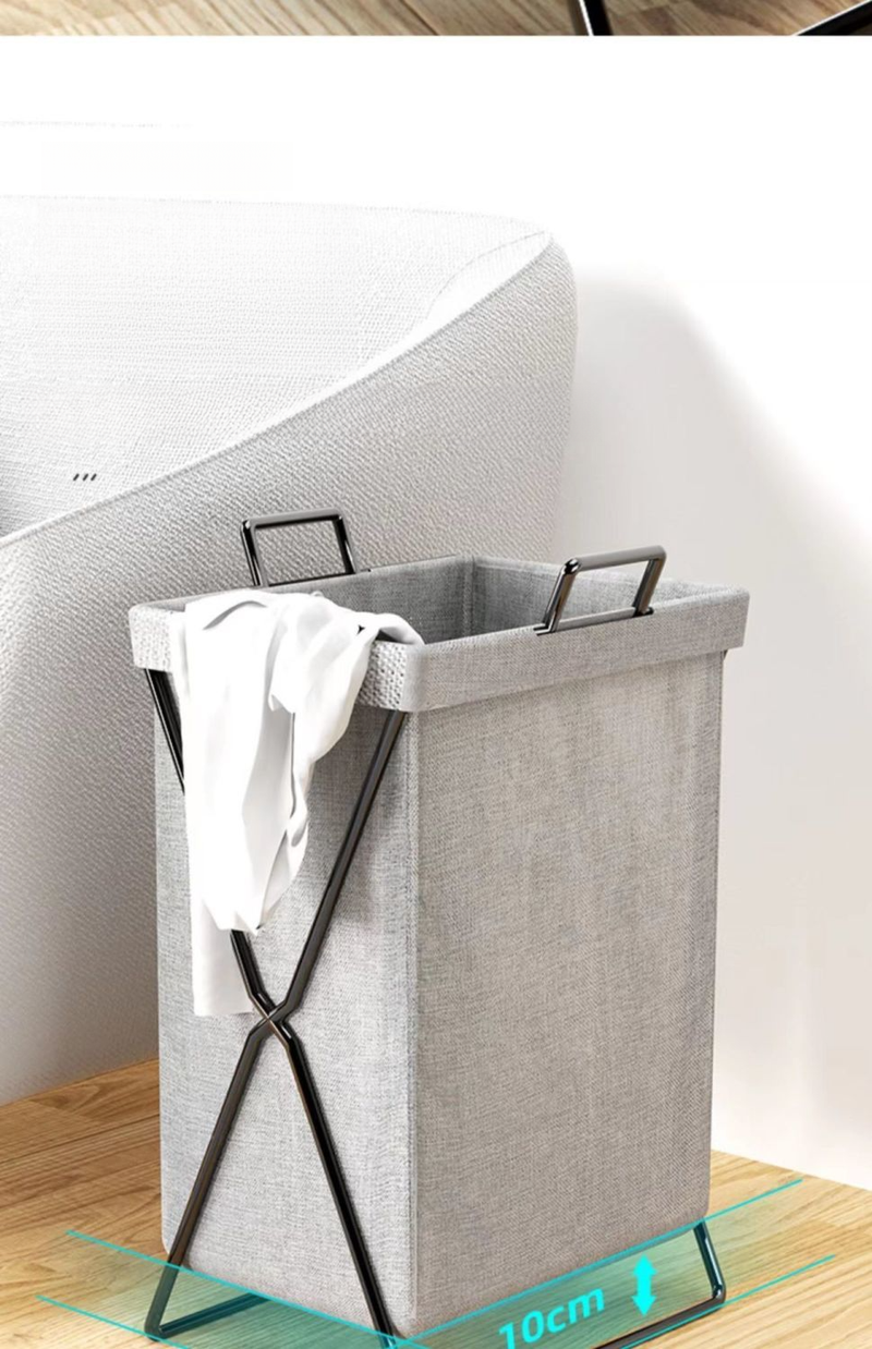 Foldable Net Red Storage Basket Household Dirty Hamper Bathroom Clothes Bin_voghion.com