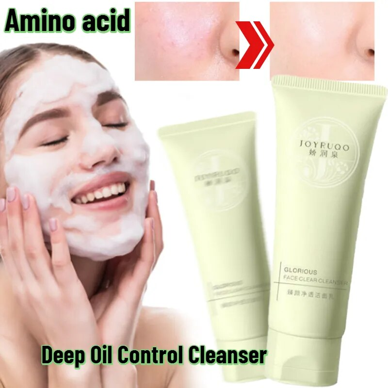 100 ml di aminoacidi Joyruqo calmano la pelle sensibile, delicato e non irritante, puliscono lo sporco profondo, restringono i pori detergente per il viso_voghion.com