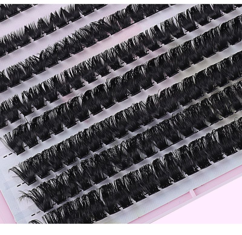 640 Cluster Eyelash Book Segmented False Lashes 30D 40D Single Cluster Fluffy Mink-Like For Natural Volume_voghion.com