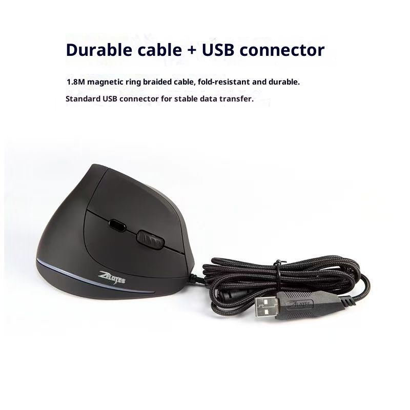 Digitex Digitex ZELOTES T20 Vertical Side Grip Ergonomic Silent Wired Computer Gaming Office Mouse_voghion.com