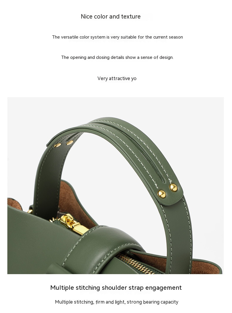 Vera pelle vegetale, pelle bovina, nuovo temperamento high-end, semplice e alla moda, borsa da donna, trasporto a mano, postino a tracolla a spalla_voghion.com