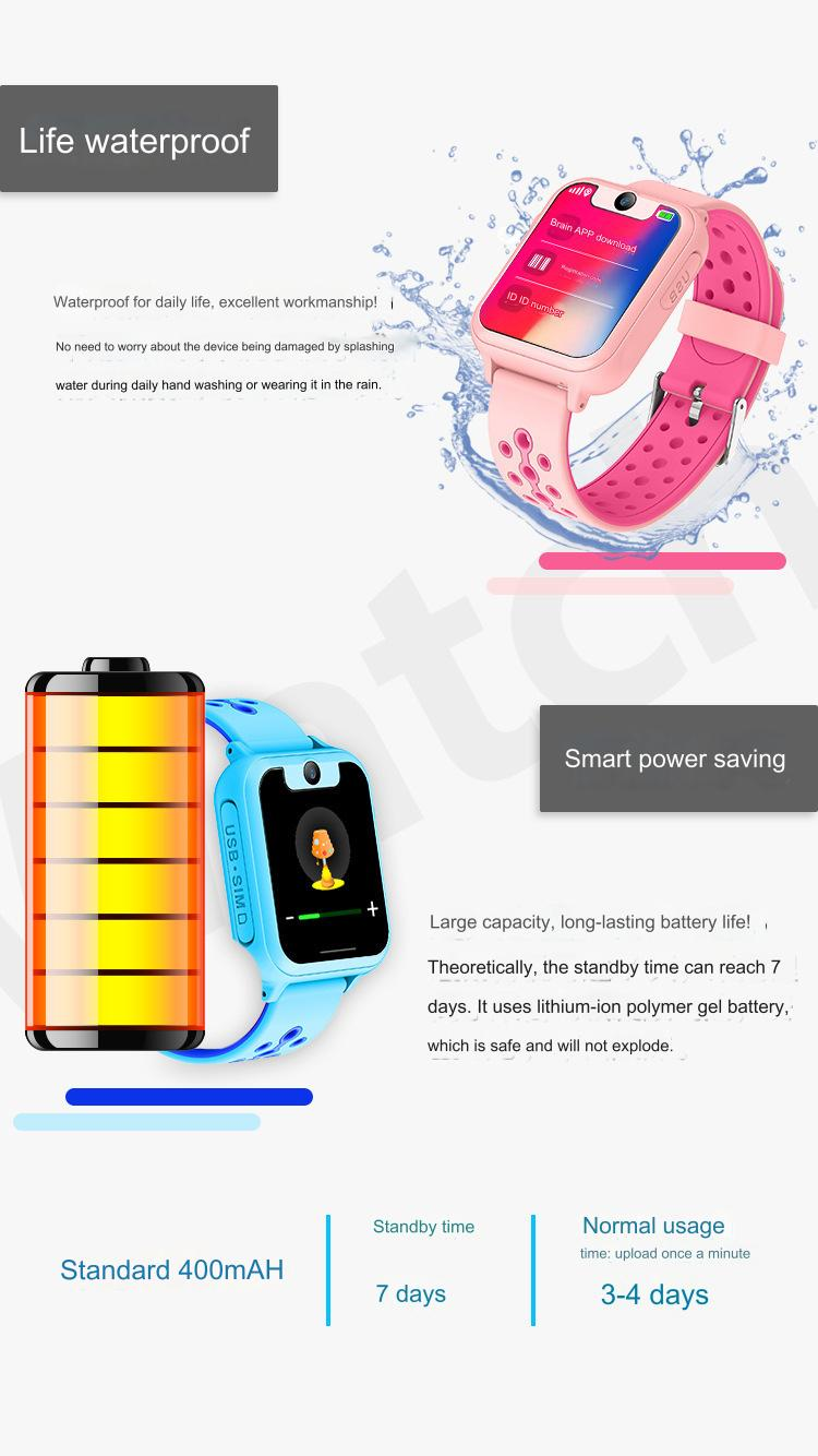 New S6 with touch screen, camera and flashlight for children, smart bracelet, positioning phone watch_voghion.com