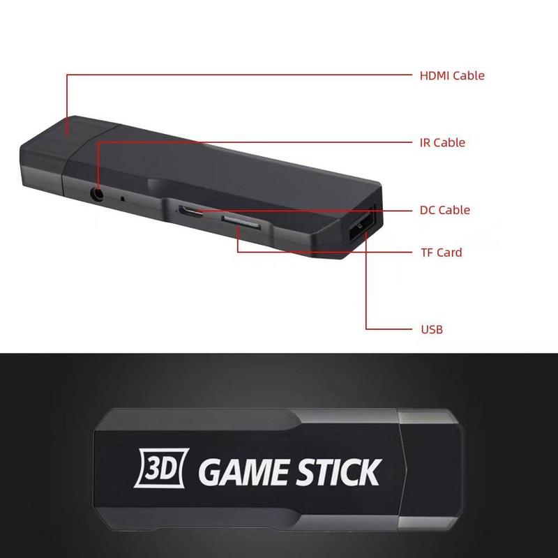 X2 Game Console HDMI Home TV GD10 God Of War 2.4G Draadloze Controller Voor Twee High-definition Retro Games_voghion.com