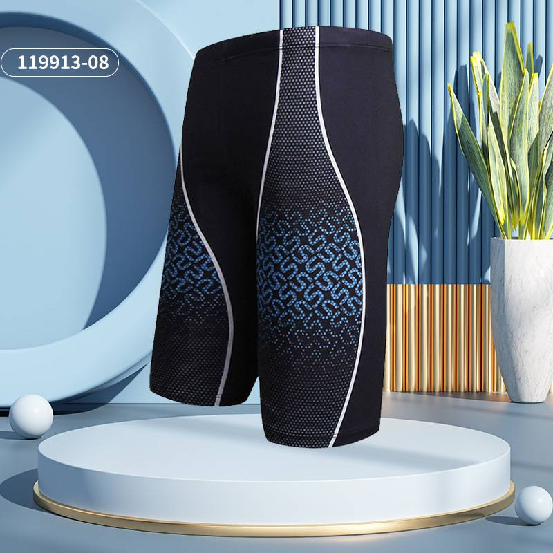 Men's Five-inch Swimming Trunks, Oversized And Stylish Printed Lace-up Swimming Trunks, Hot Spring Bathing Polyester Beach Shorts_voghion.com